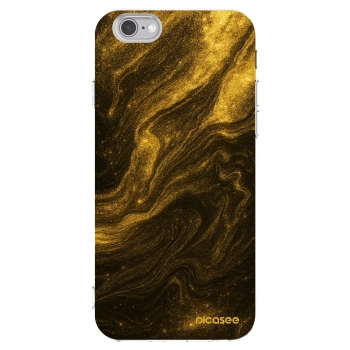 Picasee silikonska prozirna maskica za Apple iPhone 6/6S - Black