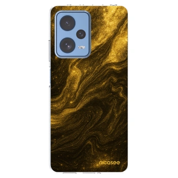 Picasee silikonska prozirna maskica za Xiaomi Redmi Note 12 Pro 5G - Black