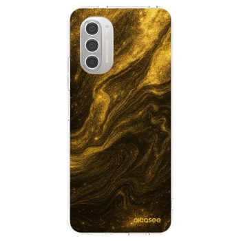 Picasee silikonska prozirna maskica za Motorola Moto G51 - Black