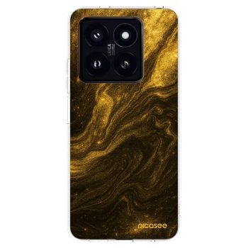 Picasee silikonska prozirna maskica za Xiaomi 14 Pro - Black