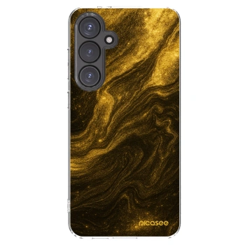 Picasee silikonska prozirna maskica za Samsung Galaxy S24 FE S721B - Black