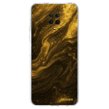 Picasee silikonska prozirna maskica za Xiaomi Redmi Note 9 Pro - Black