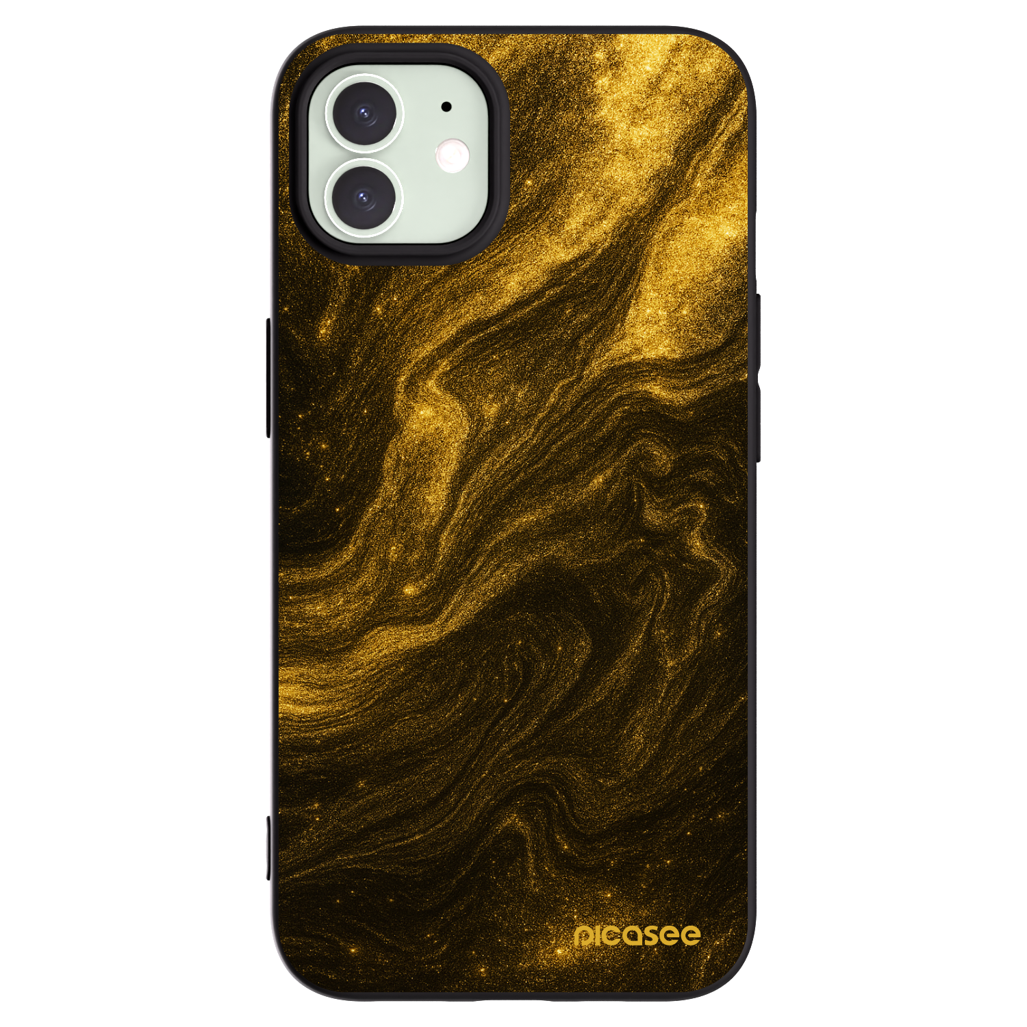 Picasee crna silikonska maskica za Apple iPhone 12 Pro - Black