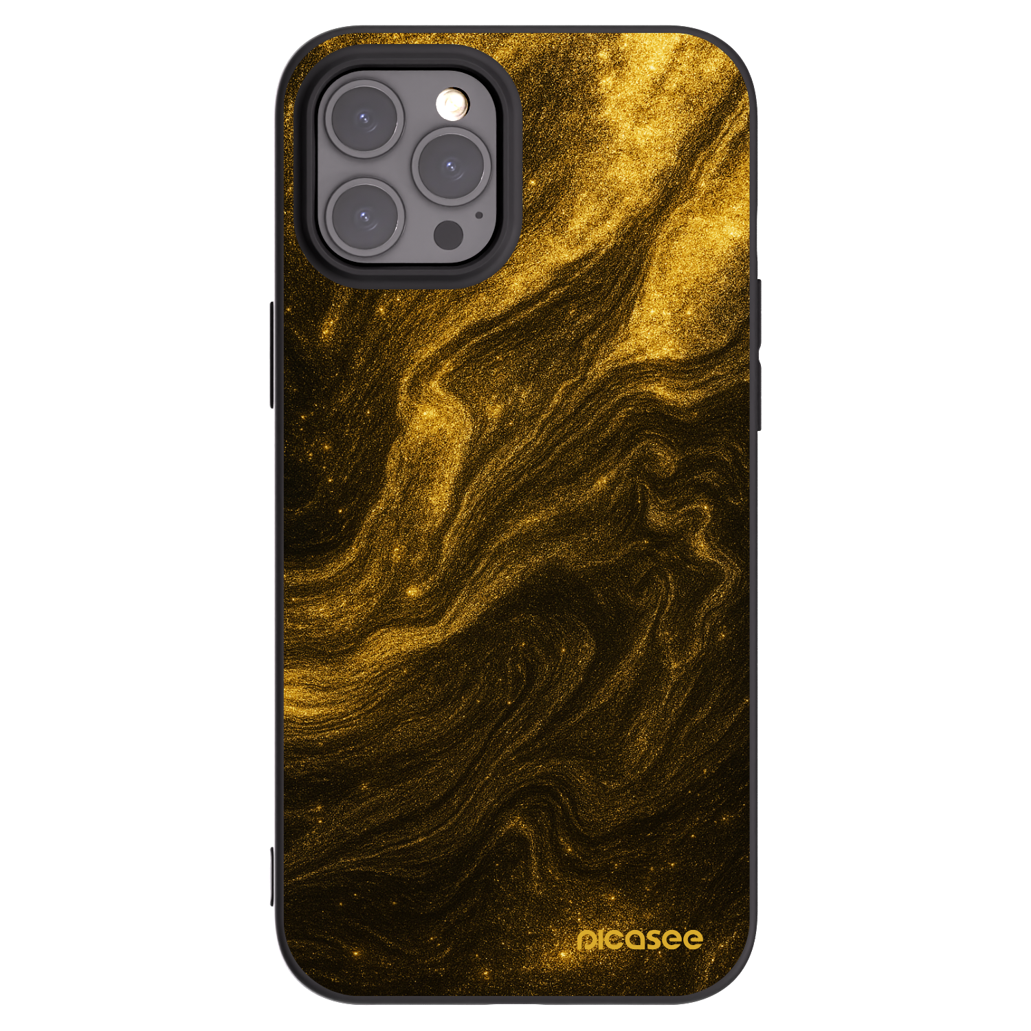 Picasee crna silikonska maskica za Apple iPhone 12 Pro Max - Black