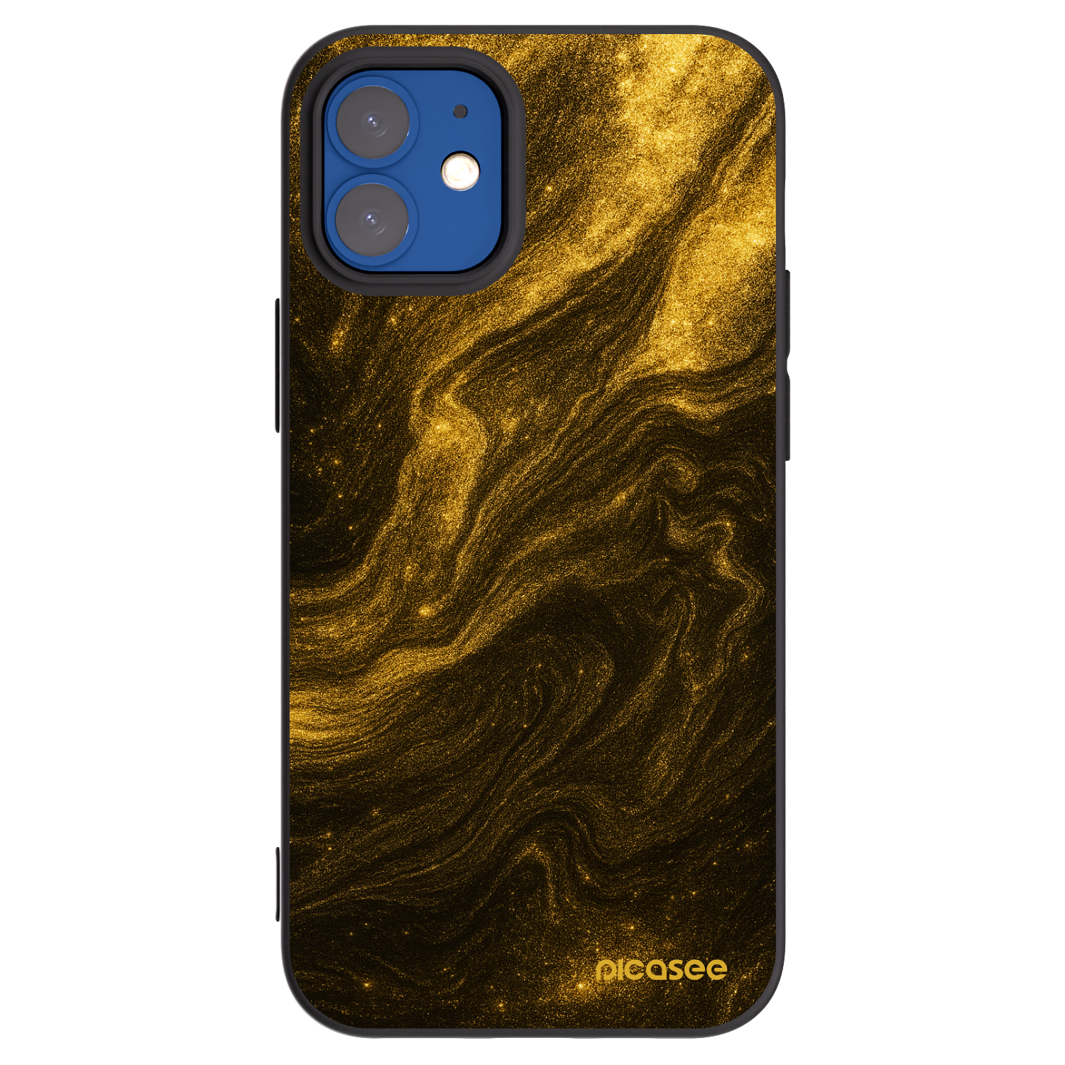 Picasee crna silikonska maskica za Apple iPhone 12 mini - Black