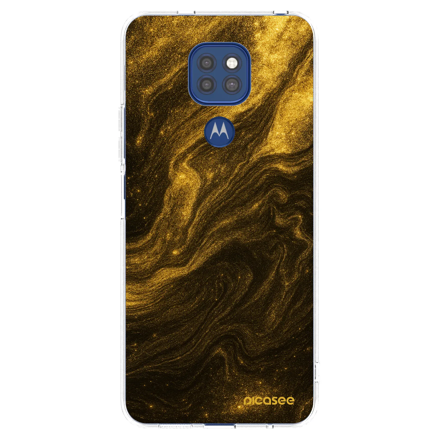 Picasee silikonska prozirna maskica za Motorola Moto G9 Play - Black