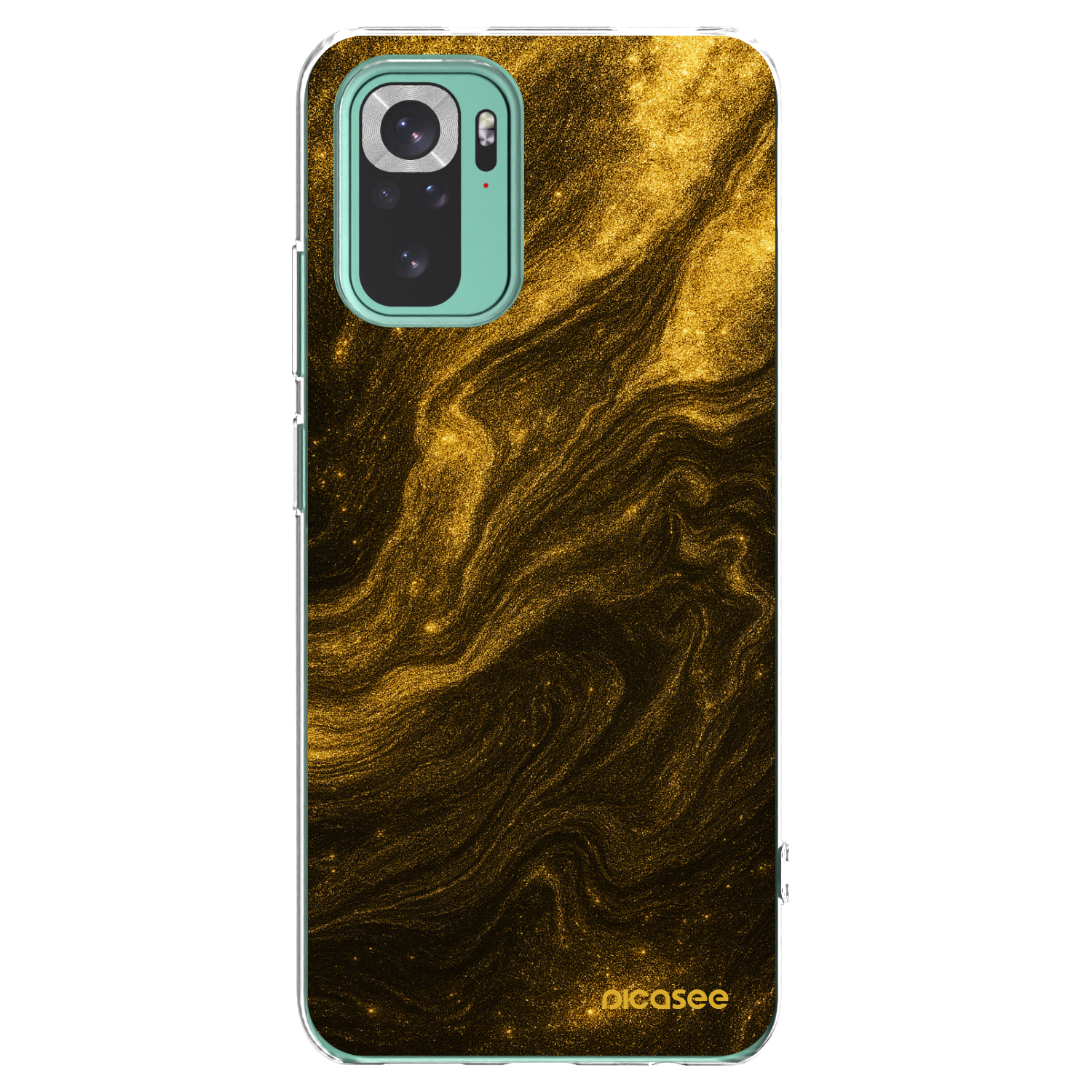Picasee silikonska prozirna maskica za Xiaomi Redmi Note 10 Pro - Black