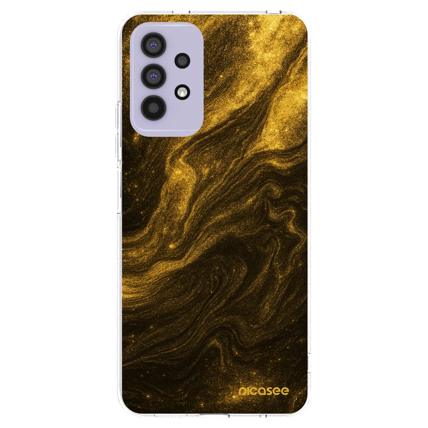 Picasee silikonska prozirna maskica za Samsung Galaxy A32 4G SM-A325F - Black