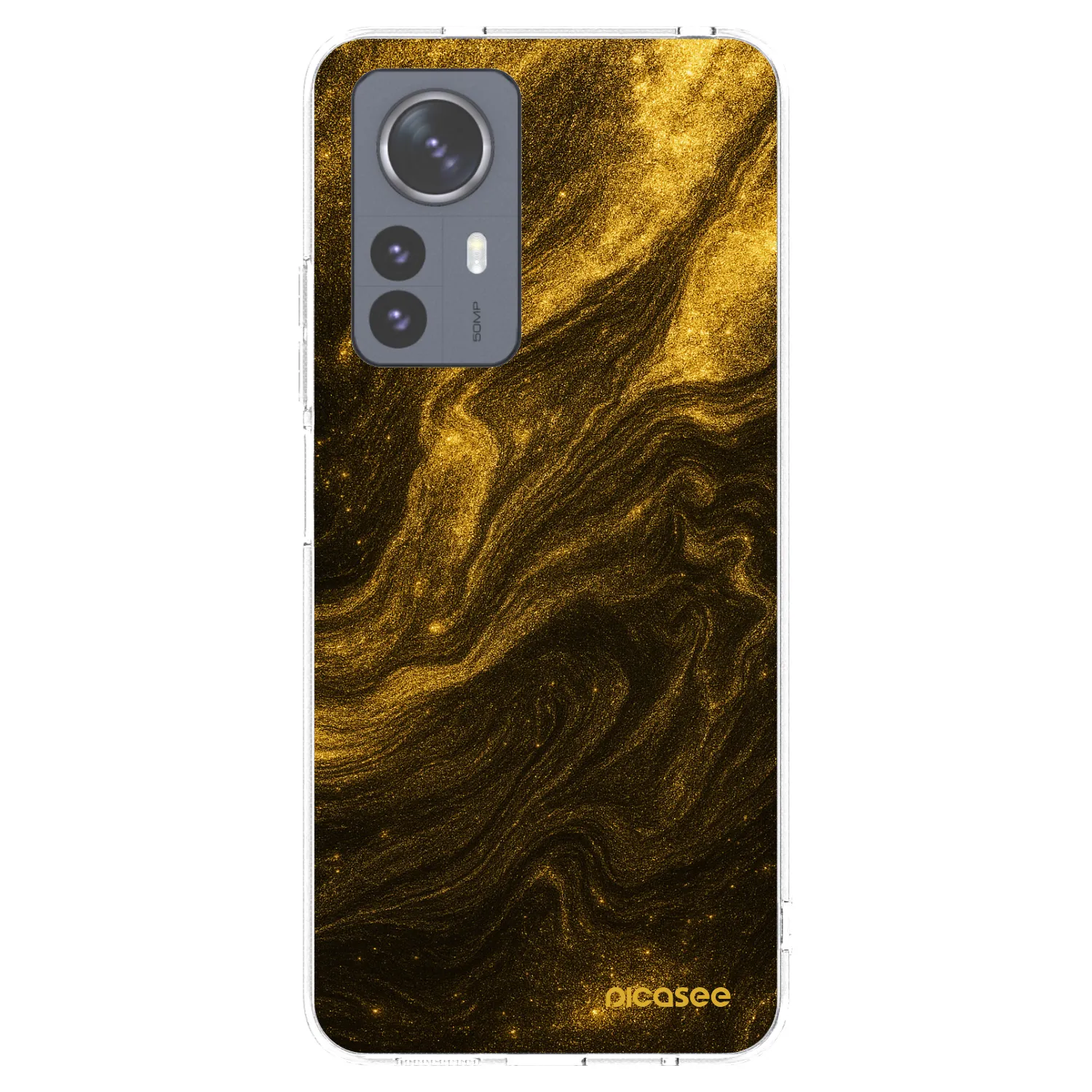 Picasee silikonska prozirna maskica za Xiaomi 12 Pro - Black