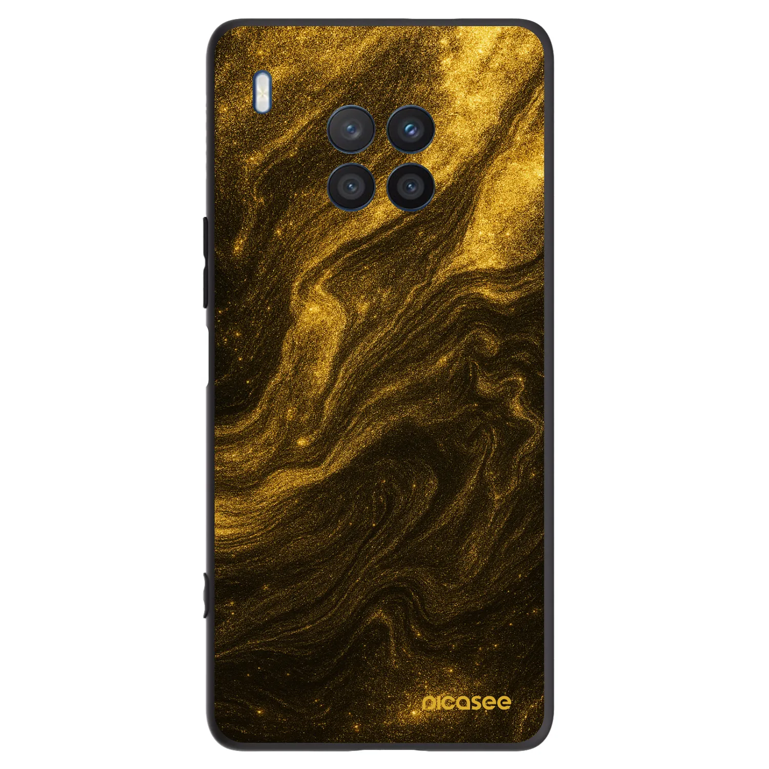 Picasee crna silikonska maskica za Honor 50 Lite - Black