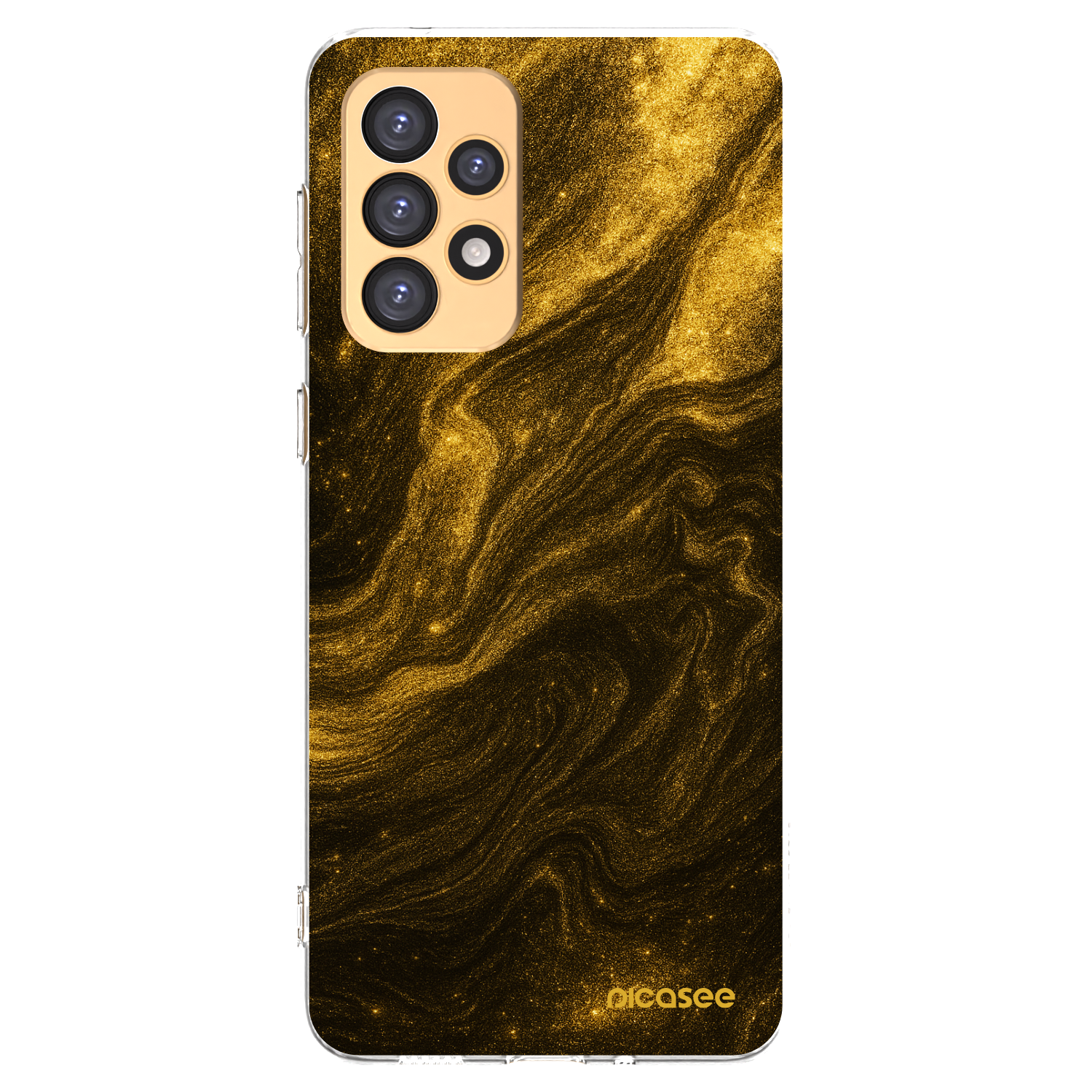 Picasee silikonska prozirna maskica za Samsung Galaxy A33 5G A336 - Black