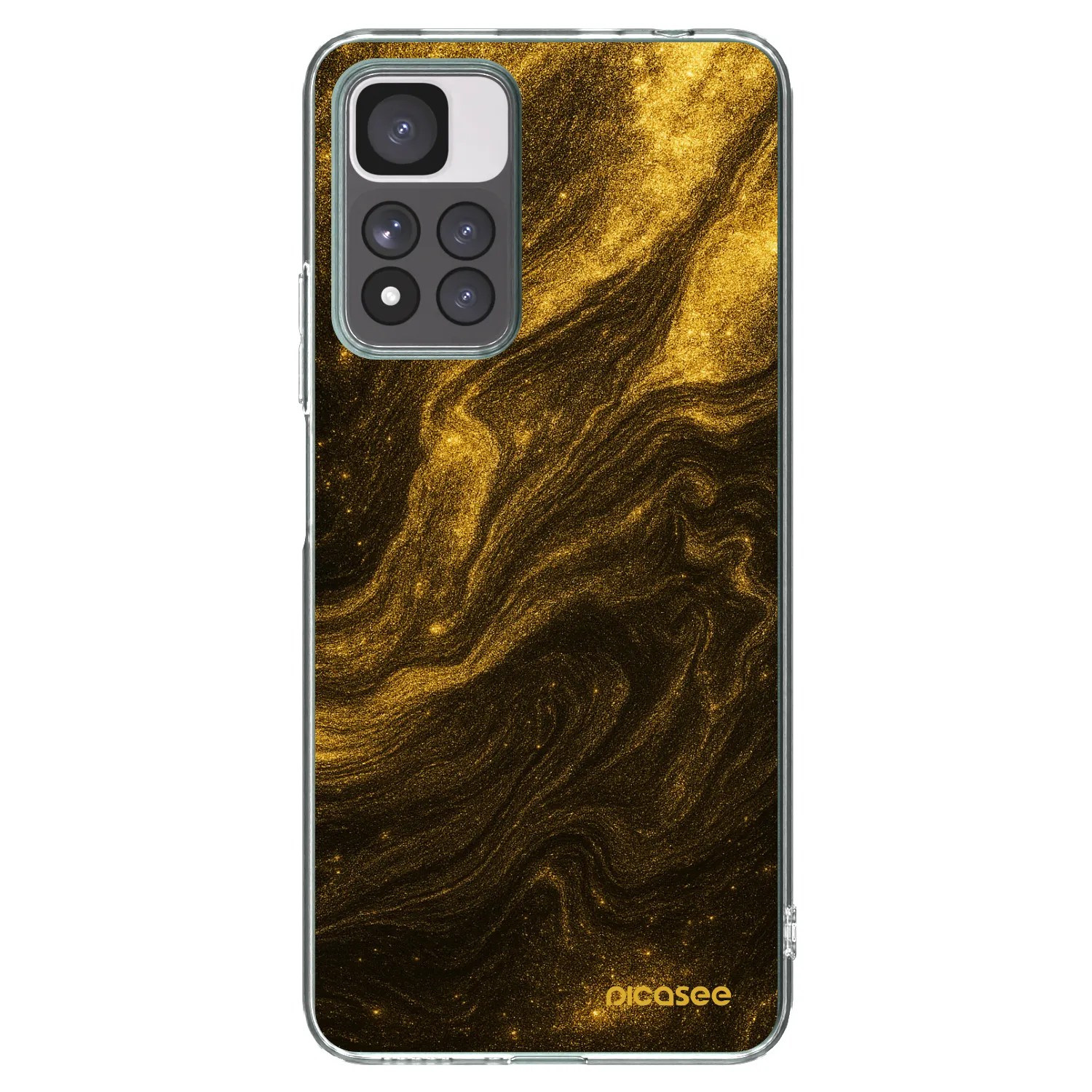 Picasee silikonska prozirna maskica za Xiaomi Redmi Note 11 Pro+ 5G - Black