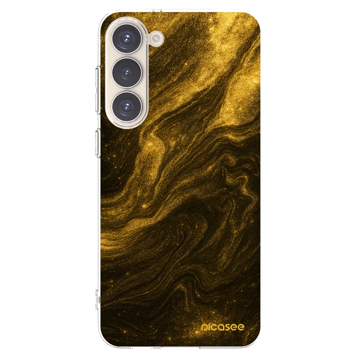 Picasee silikonska prozirna maskica za Samsung Galaxy S23+ 5G - Black