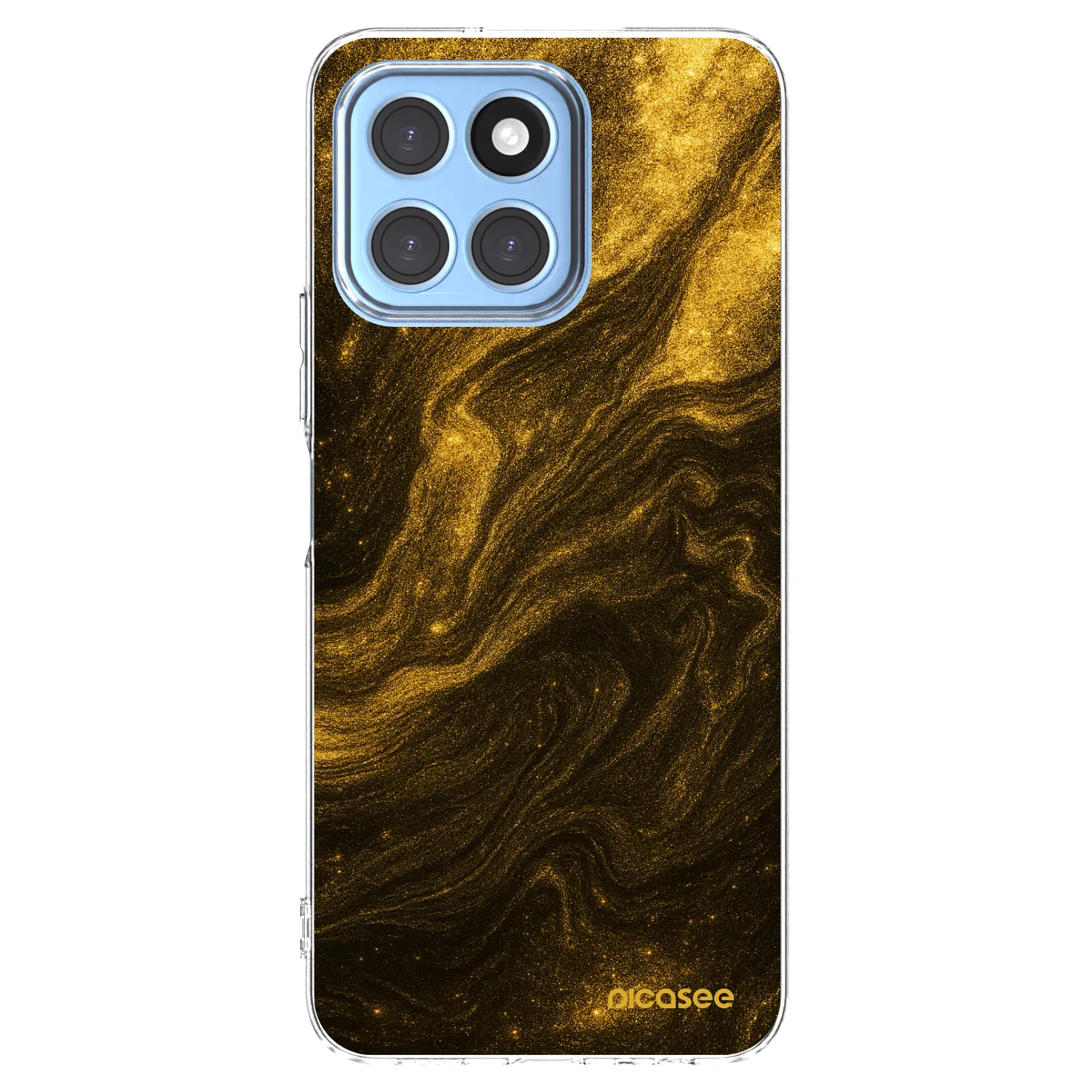 Picasee silikonska prozirna maskica za Honor X6 - Black