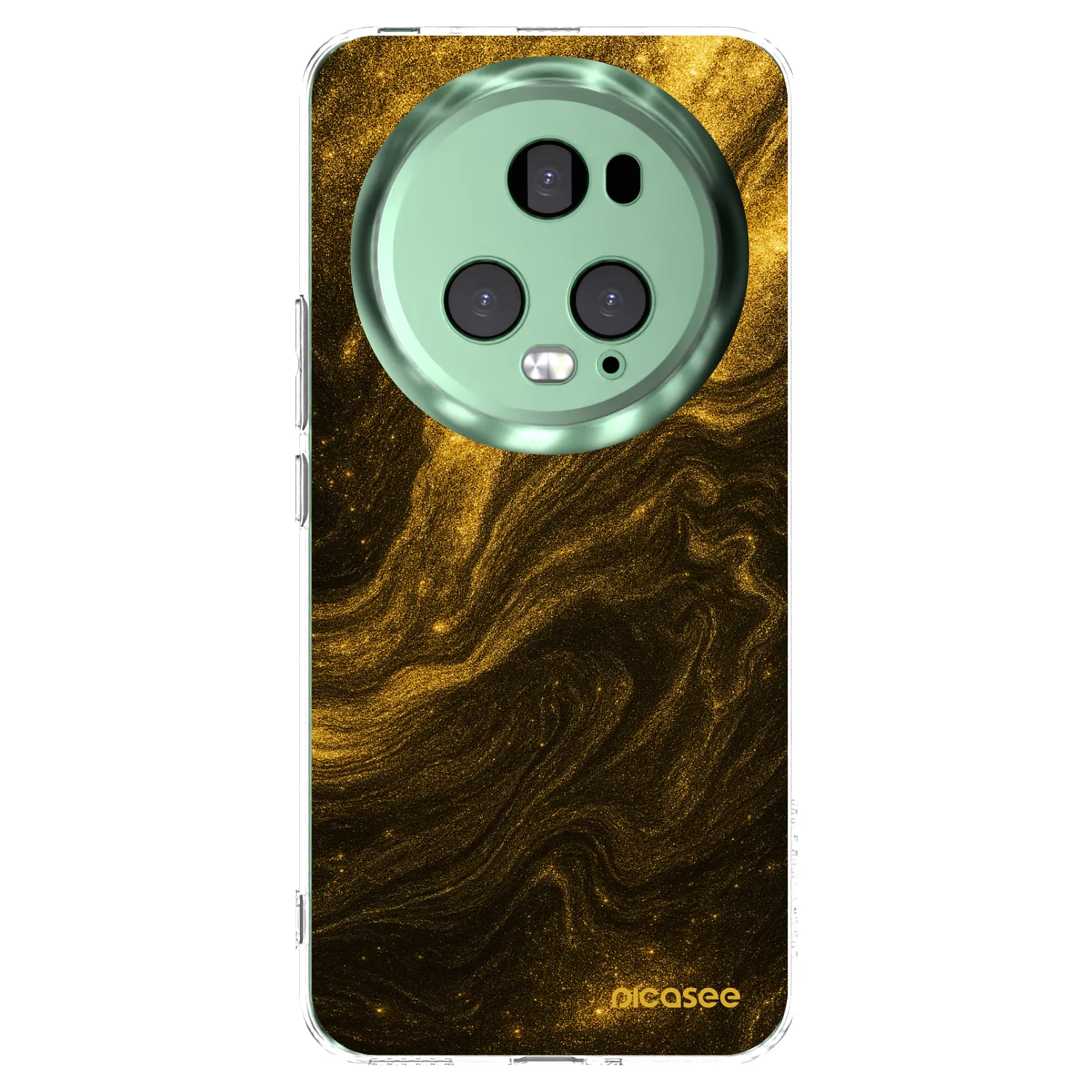 Picasee silikonska prozirna maskica za Honor Magic5 Pro - Black