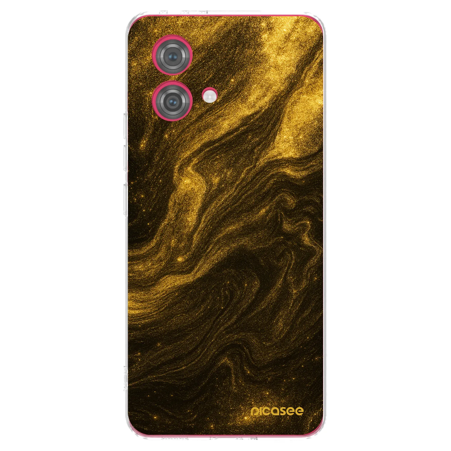 Picasee silikonska prozirna maskica za Motorola Moto G84 5G - Black