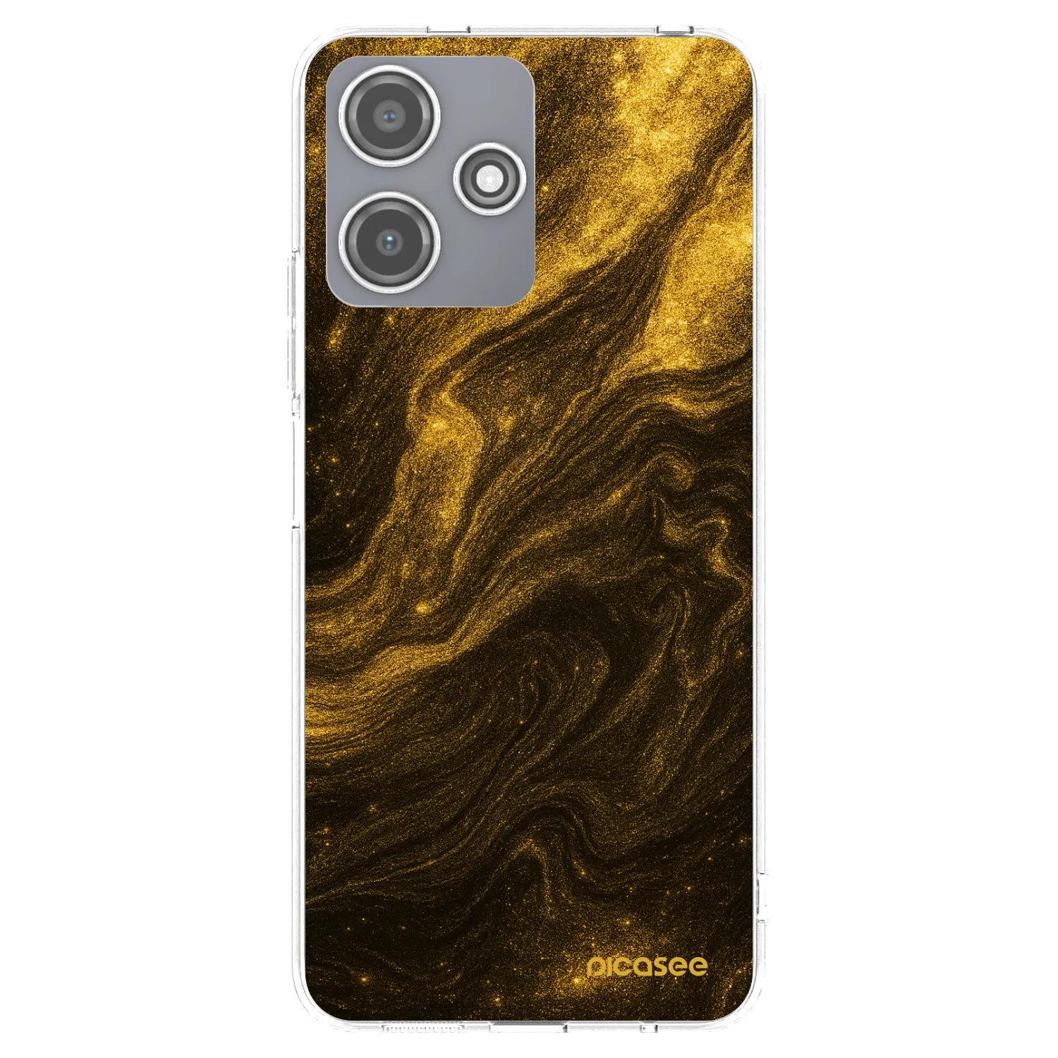 Picasee silikonska prozirna maskica za Xiaomi Redmi 12 5G - Black