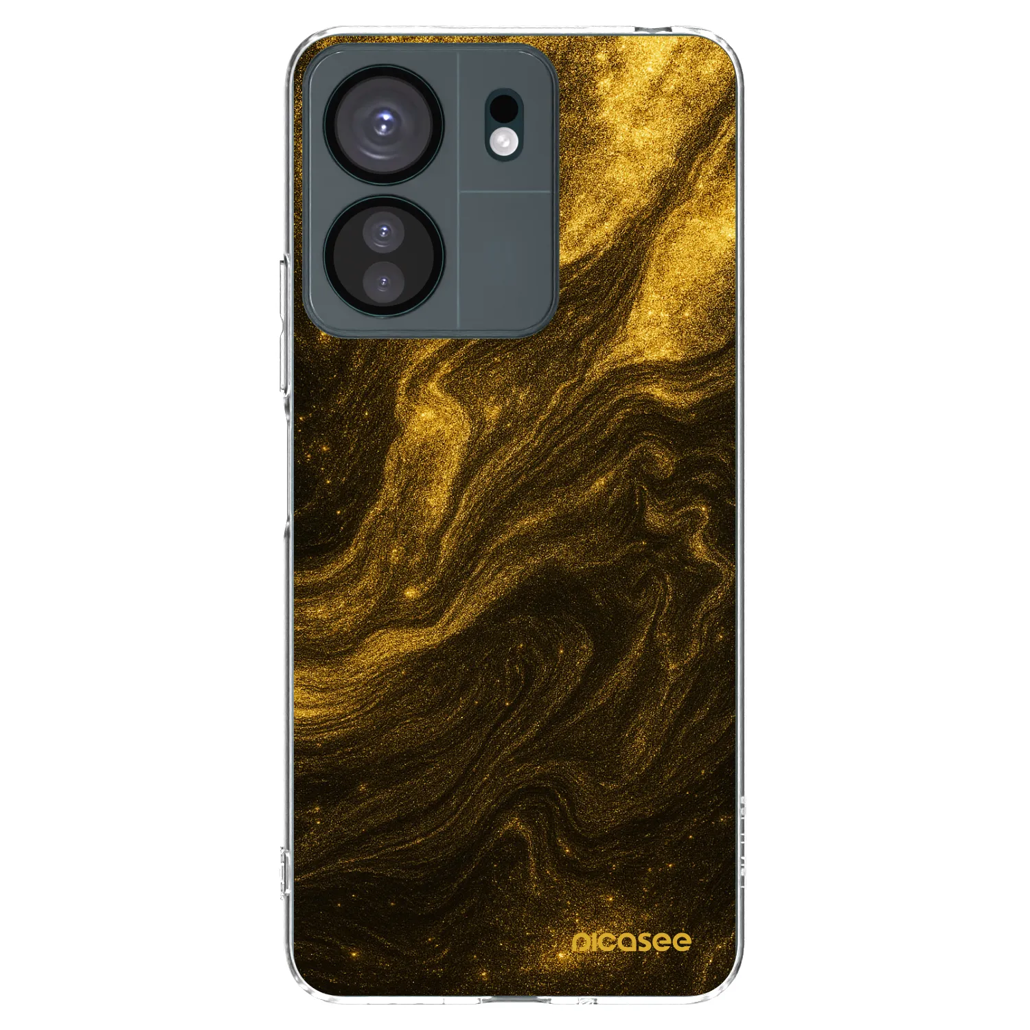 Picasee silikonska prozirna maskica za Xiaomi Redmi 13C 4G - Black