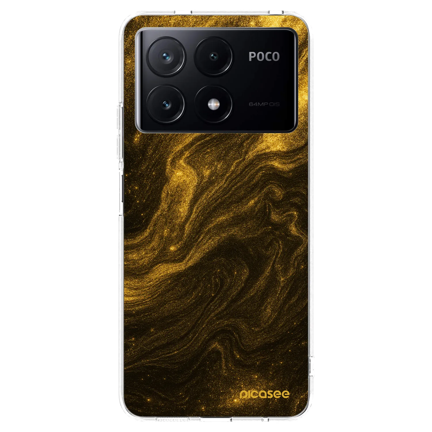 Picasee silikonska prozirna maskica za Xiaomi Poco X6 Pro - Black