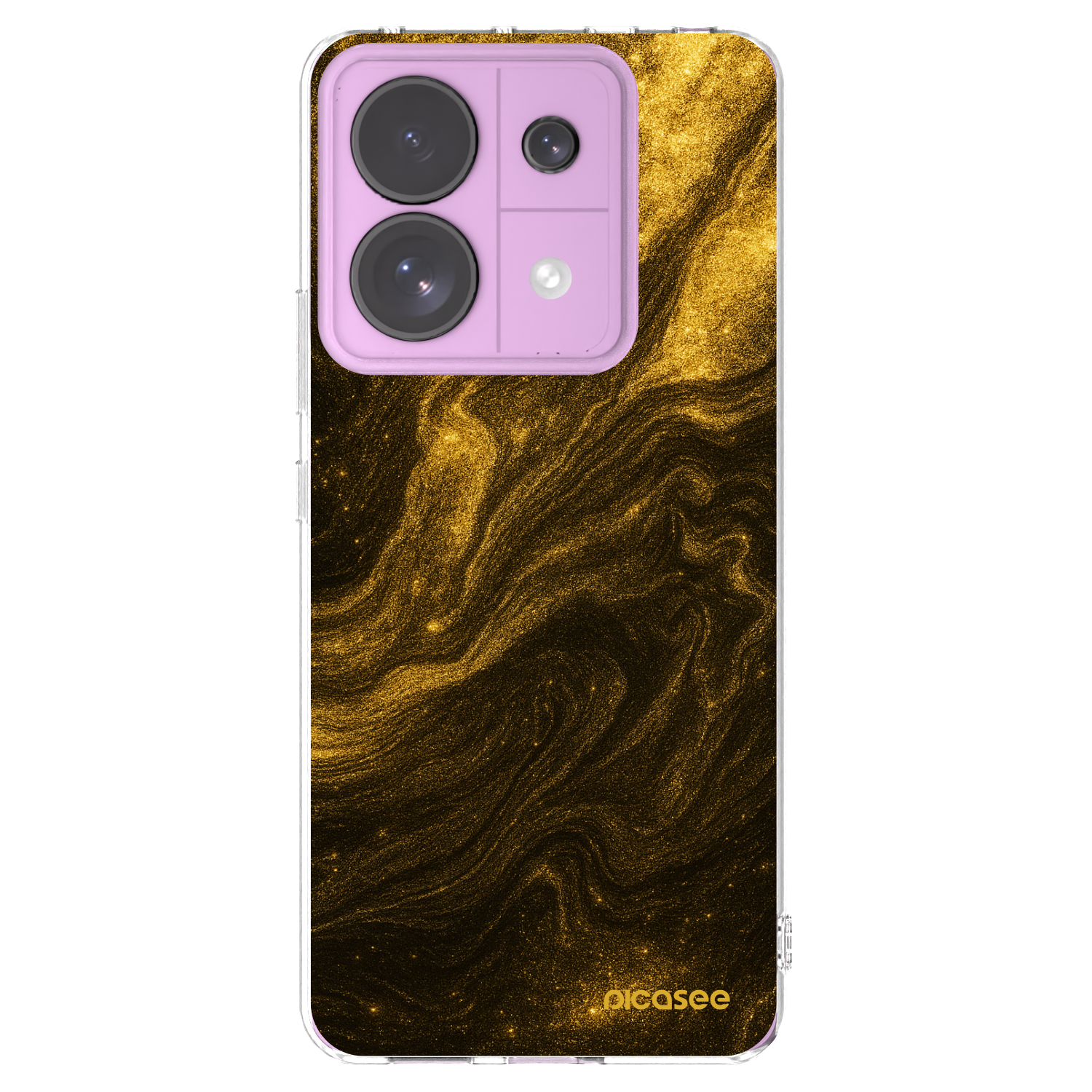 Picasee silikonska prozirna maskica za Xiaomi Redmi Note 13 Pro 5G - Black