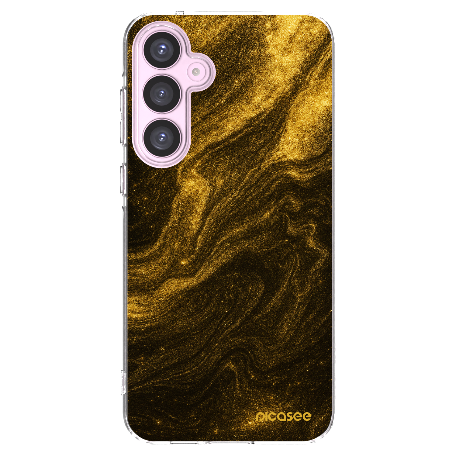 Picasee silikonska prozirna maskica za Samsung Galaxy A55 5G A556B - Black