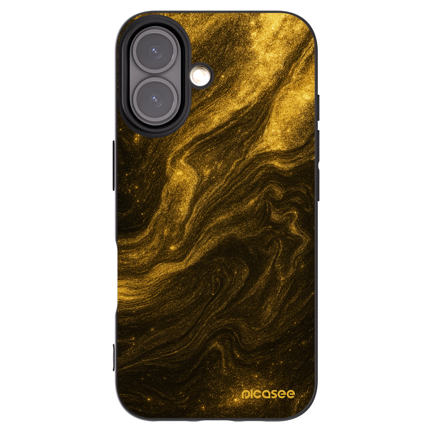 Picasee crna silikonska maskica za Apple iPhone 16 - Black