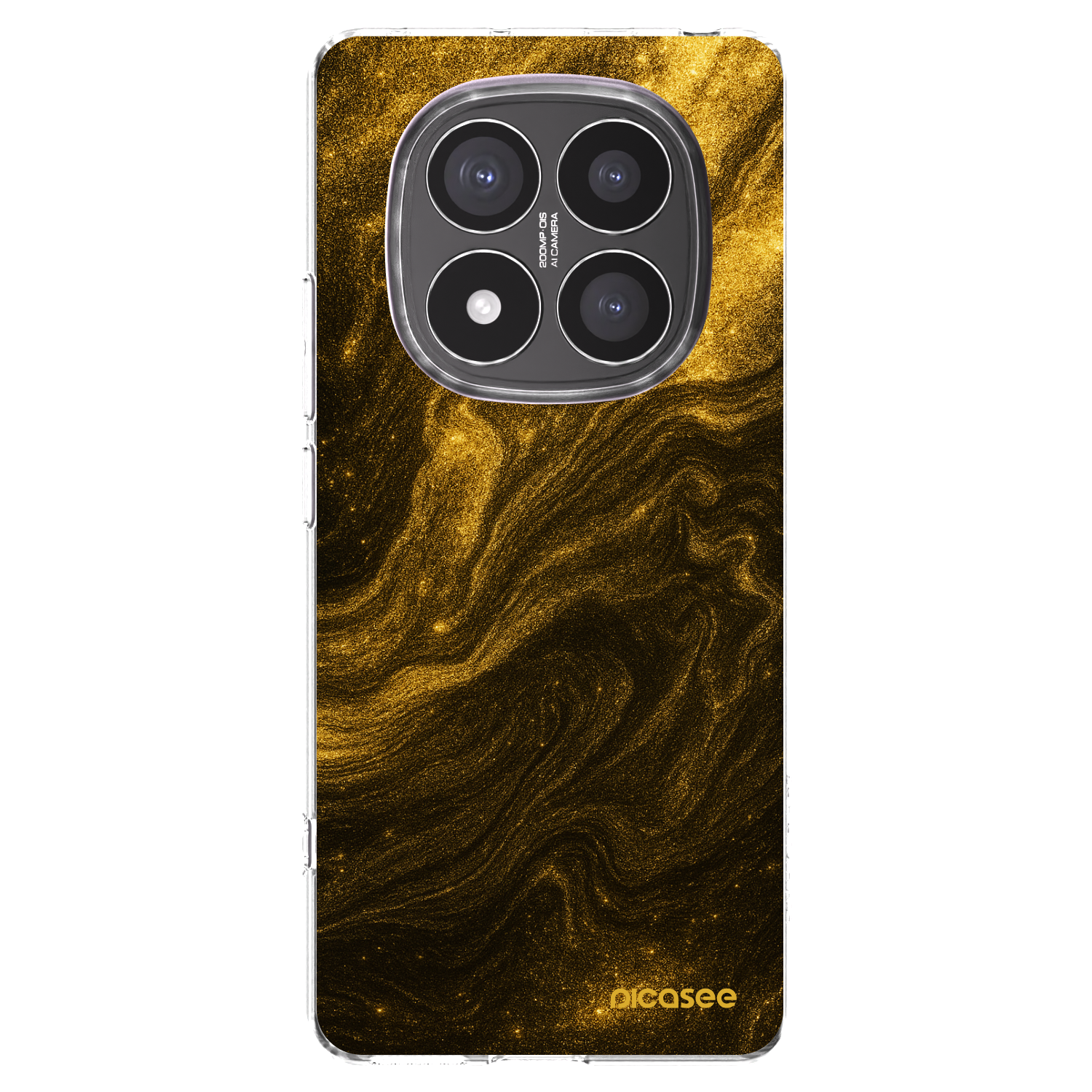 Picasee silikonska prozirna maskica za Xiaomi Redmi Note 14 Pro+ 5G - Black