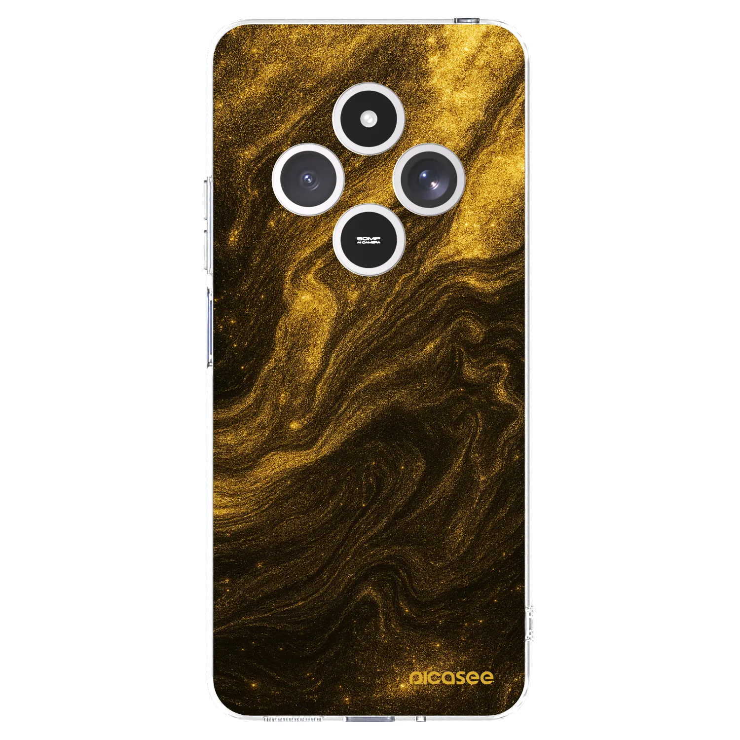 Picasee silikonska prozirna maskica za Xiaomi Redmi 14C - Black