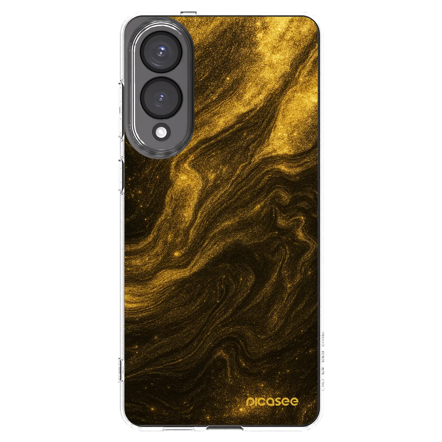 Picasee silikonska prozirna maskica za Samsung Galaxy S25 Edge 5G - Black