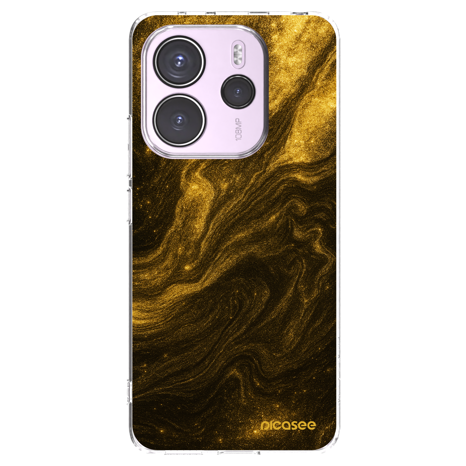 Picasee silikonska prozirna maskica za Xiaomi Redmi Note 14 4G - Black