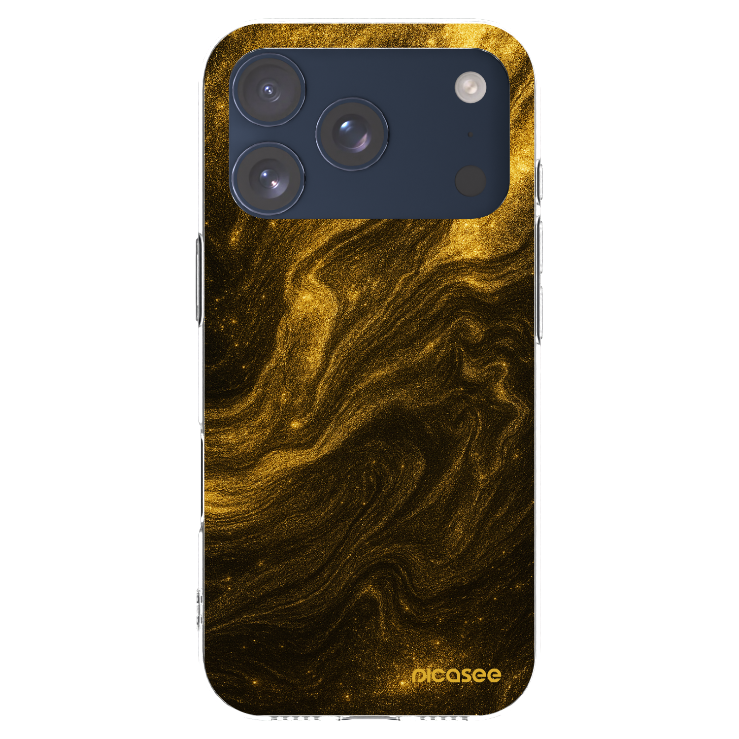 Picasee silikonska prozirna maskica za Apple iPhone 17 Pro - Black