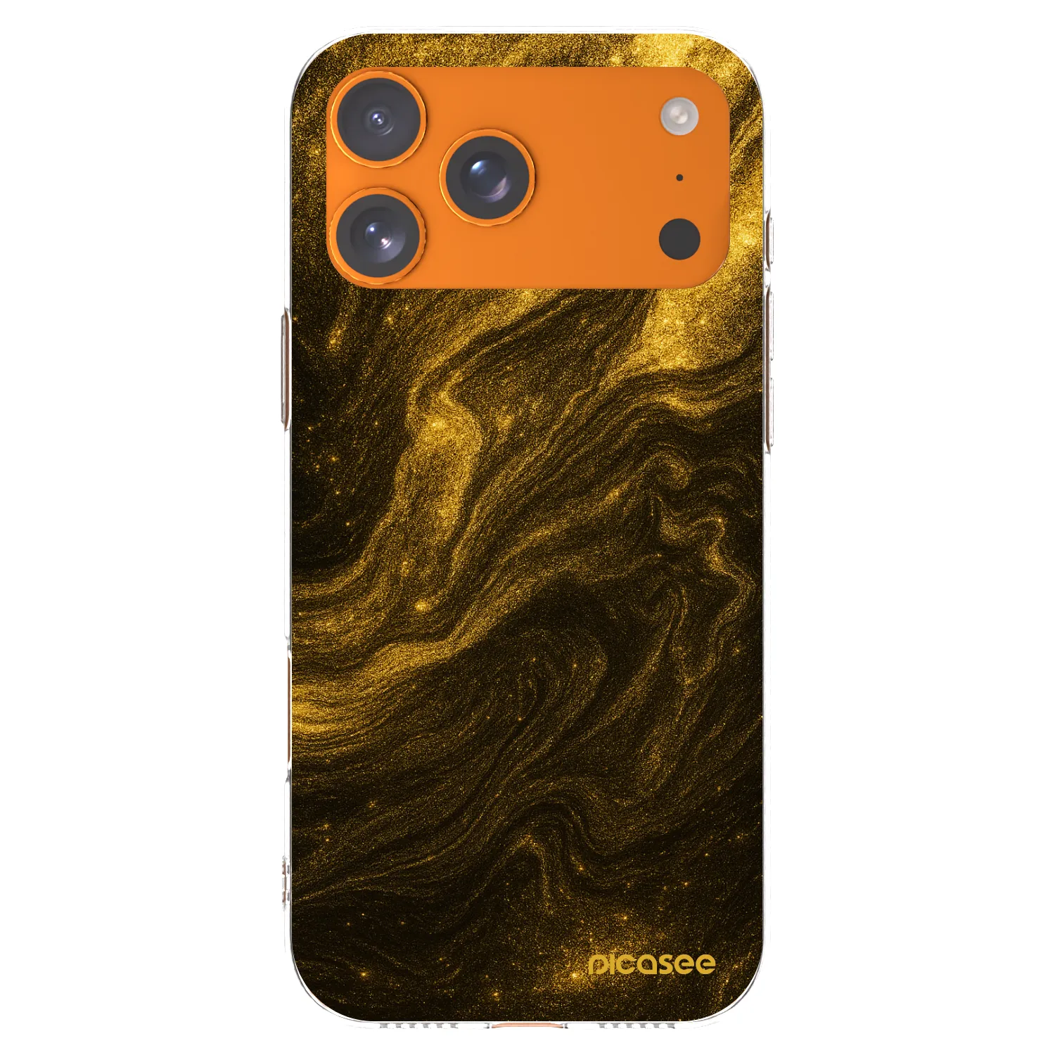 Picasee silikonska prozirna maskica za Apple iPhone 17 Pro Max - Black