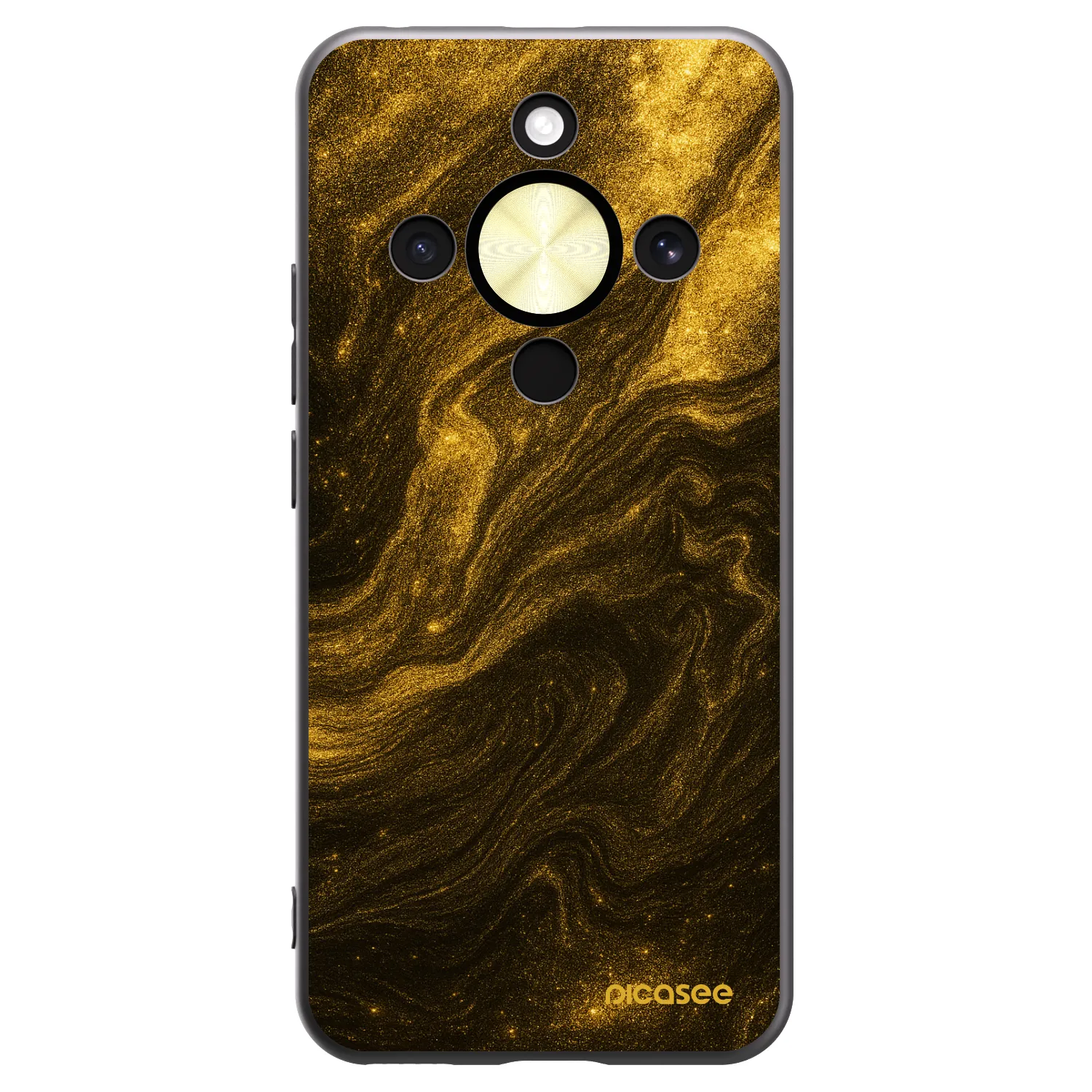 Picasee crna silikonska maskica za Honor Magic8 Lite 5G - Black