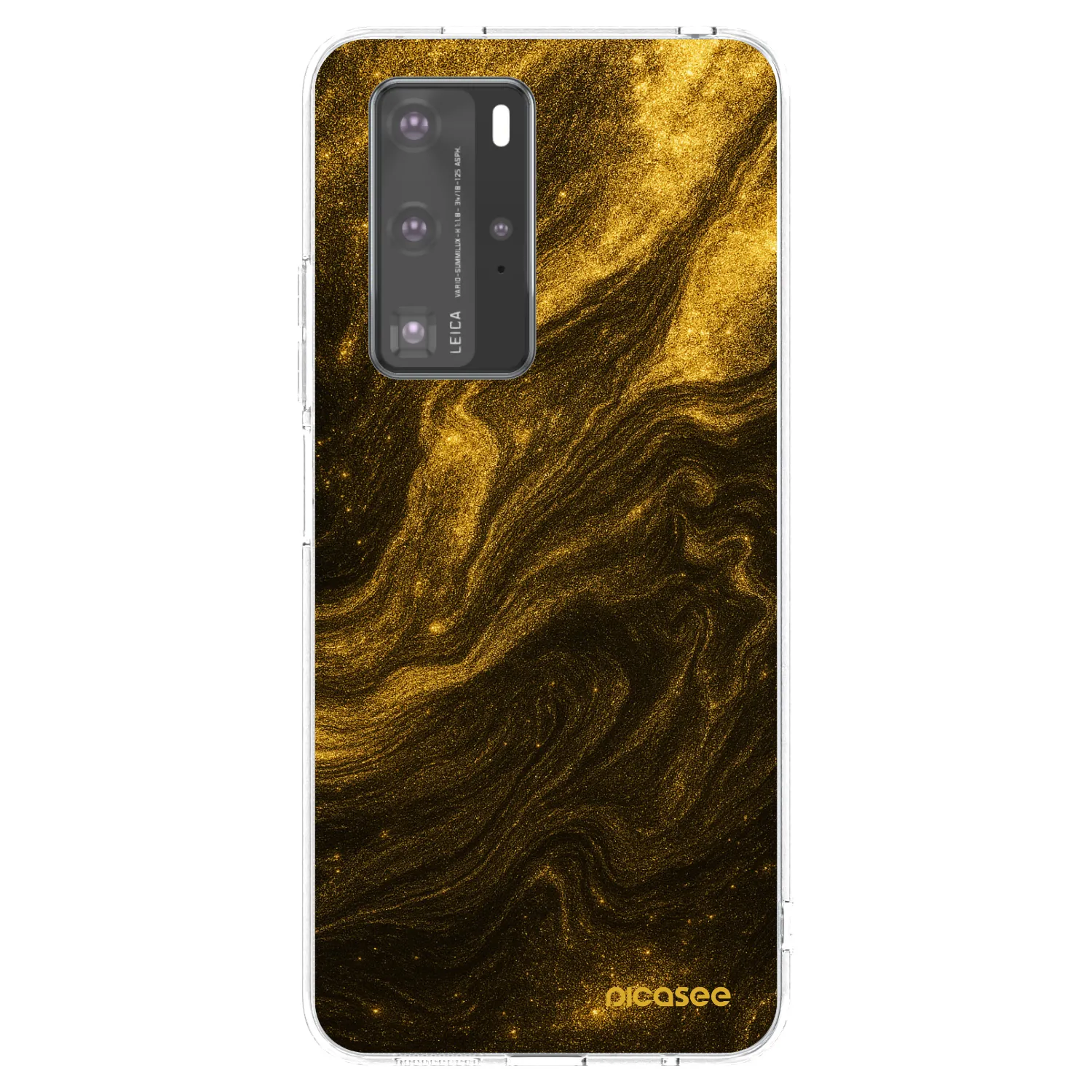 Picasee silikonska prozirna maskica za Huawei P40 Pro - Black