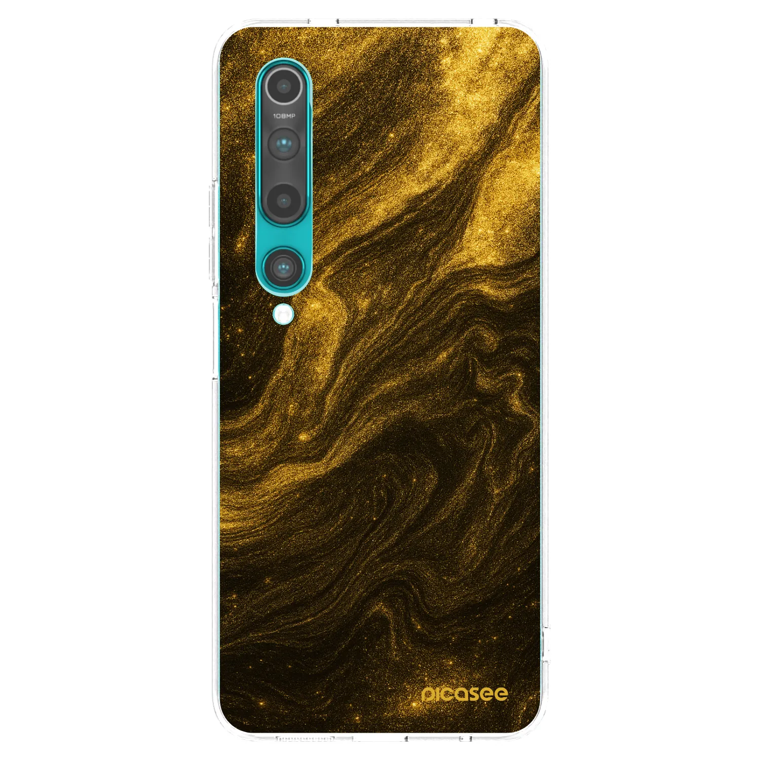 Picasee silikonska prozirna maskica za Xiaomi Mi 10 - Black