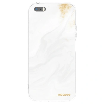 Picasee silikonska prozirna maskica za Apple iPhone 5/5S/SE - White