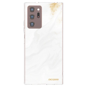 Picasee silikonska prozirna maskica za Samsung Galaxy Note 20 Ultra - White