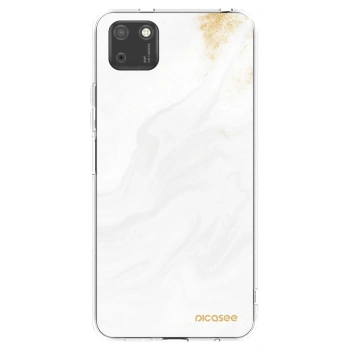 Picasee silikonska prozirna maskica za Huawei Y5P - White