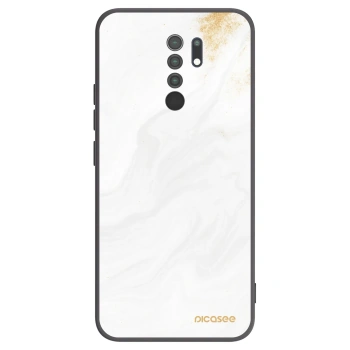Picasee crna silikonska maskica za Xiaomi Redmi 9 - White