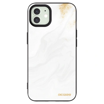 Picasee crna silikonska maskica za Apple iPhone 12 - White