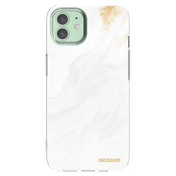 Picasee silikonska prozirna maskica za Apple iPhone 12 - White