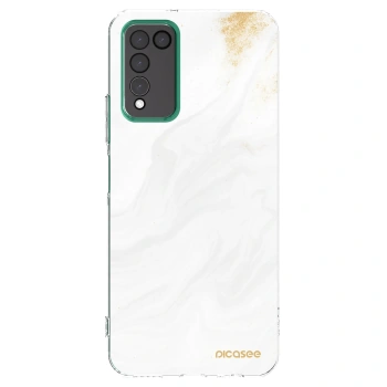 Picasee silikonska prozirna maskica za Honor 10X Lite - White