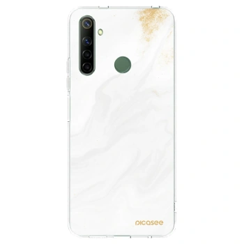 Picasee silikonska prozirna maskica za Realme 6i - White