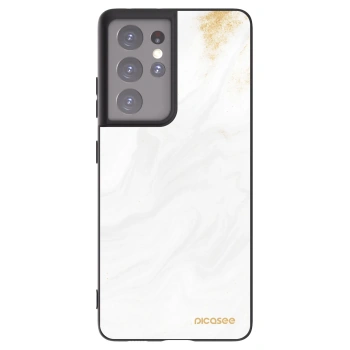 Picasee crna silikonska maskica za Samsung Galaxy S21 Ultra 5G G998B - White