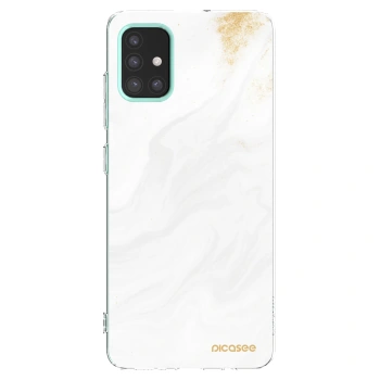 Picasee silikonska prozirna maskica za Samsung Galaxy M31s - White