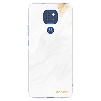 Picasee silikonska prozirna maskica za Motorola Moto G9 Play - White