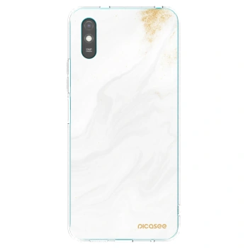 Picasee silikonska prozirna maskica za Xiaomi Redmi 9AT - White