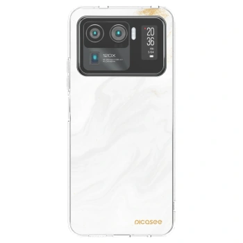 Picasee silikonska prozirna maskica za Xiaomi Mi 11 Ultra - White