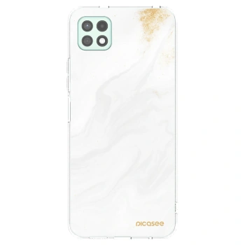 Picasee silikonska prozirna maskica za Samsung Galaxy A22 A226B 5G - White
