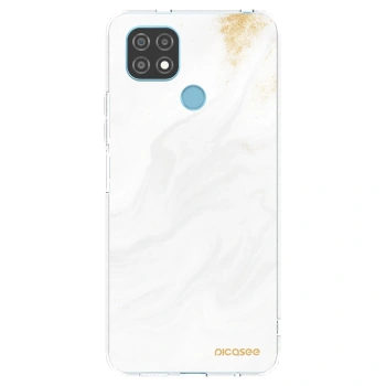 Picasee silikonska prozirna maskica za Realme C21 - White